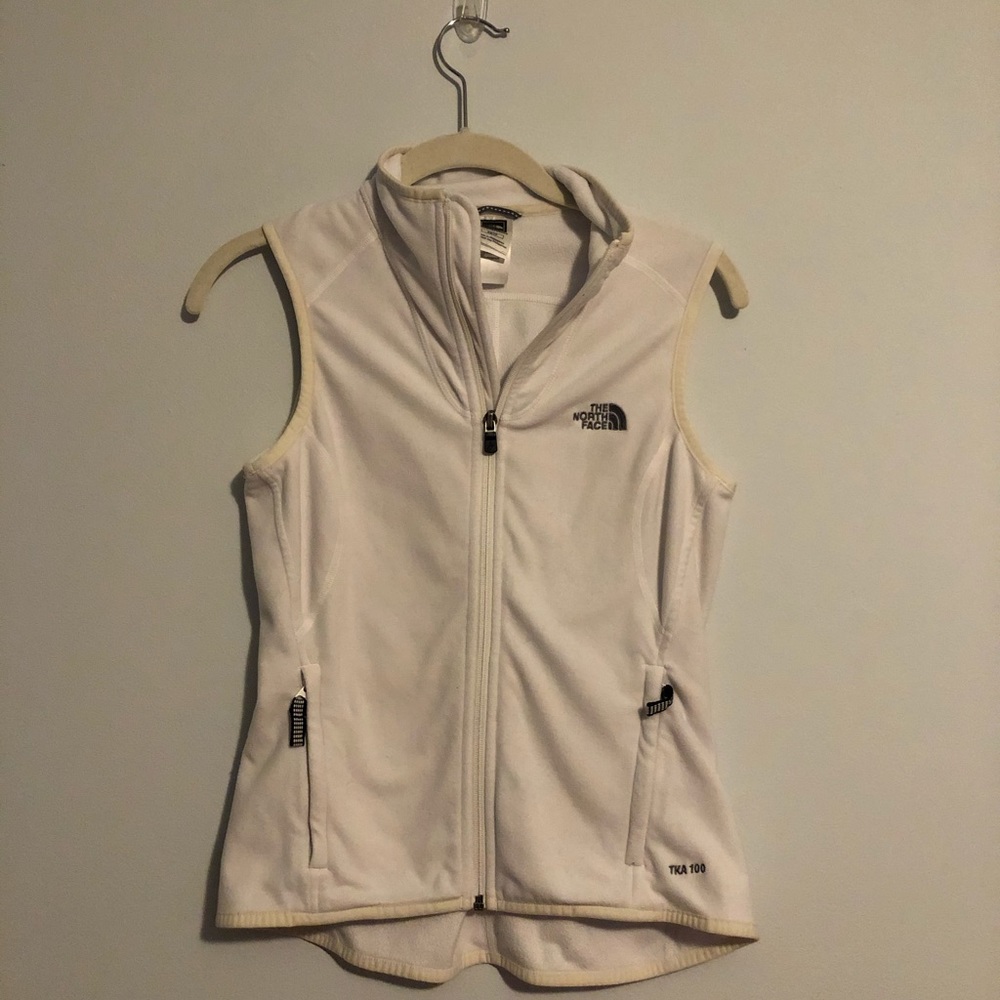 White North Face Vest